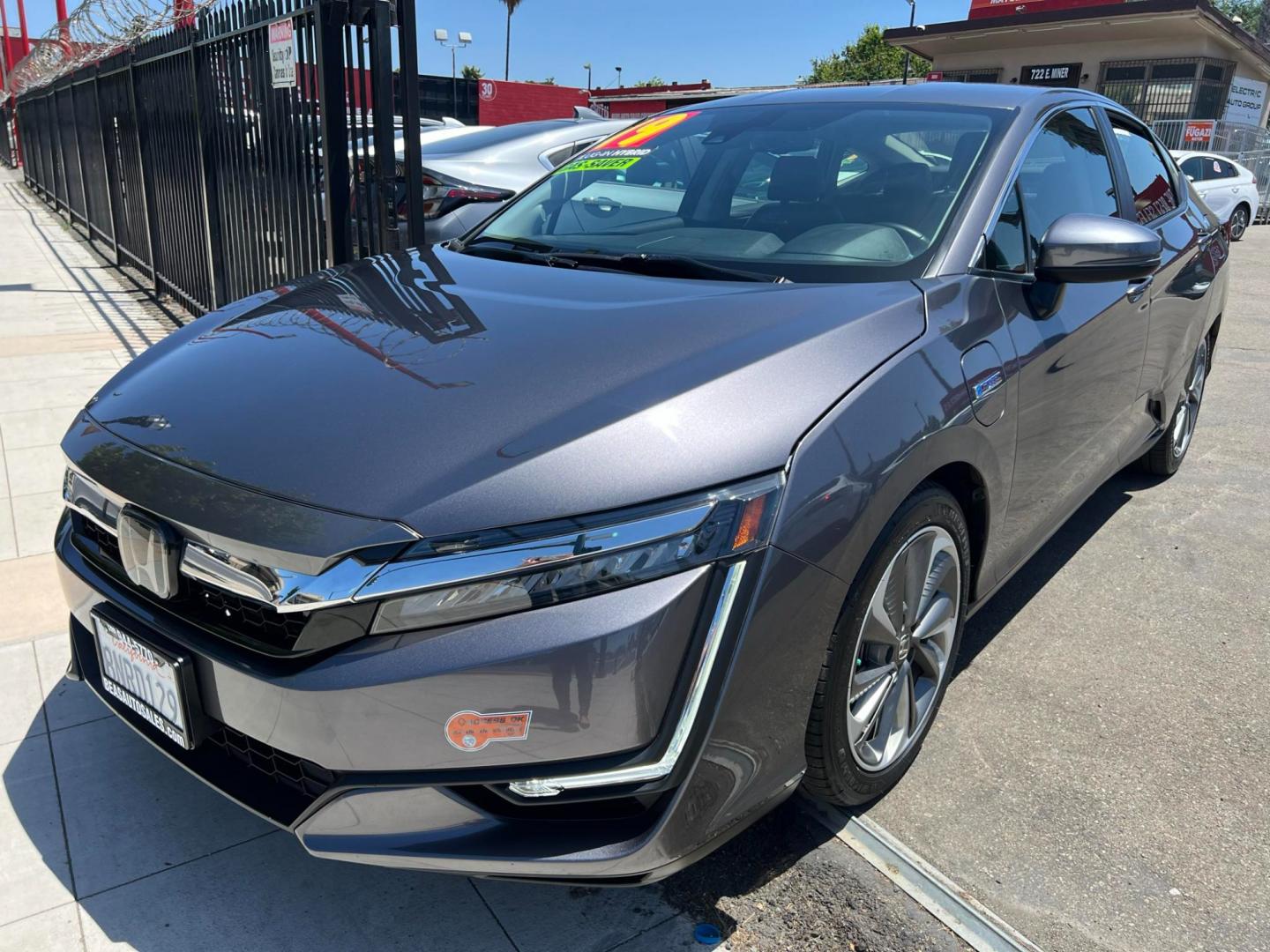 2019 DARK GRAY /BLACK Honda Clarity Touring Plug-In Hybrid (JHMZC5F32KC) with an 1.5L L4 DOHC 16V HYBRID engine, CVT transmission, located at 744 E Miner Ave, Stockton, CA, 95202, (209) 944-5770, 37.956863, -121.282082 - Photo#2